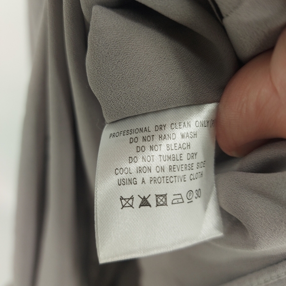 Fame and Partners Formal Maxi Dress In Gray/Mauve Size 4 - Picture 10 of 15